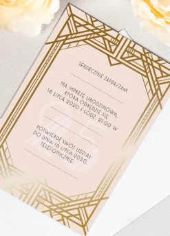 Personalizowane zaproszenia na 25 urodziny GLAMOUR