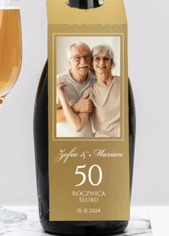 Personalizowane zawieszki na butelkę 50 ROCZNICA ŚLUBU