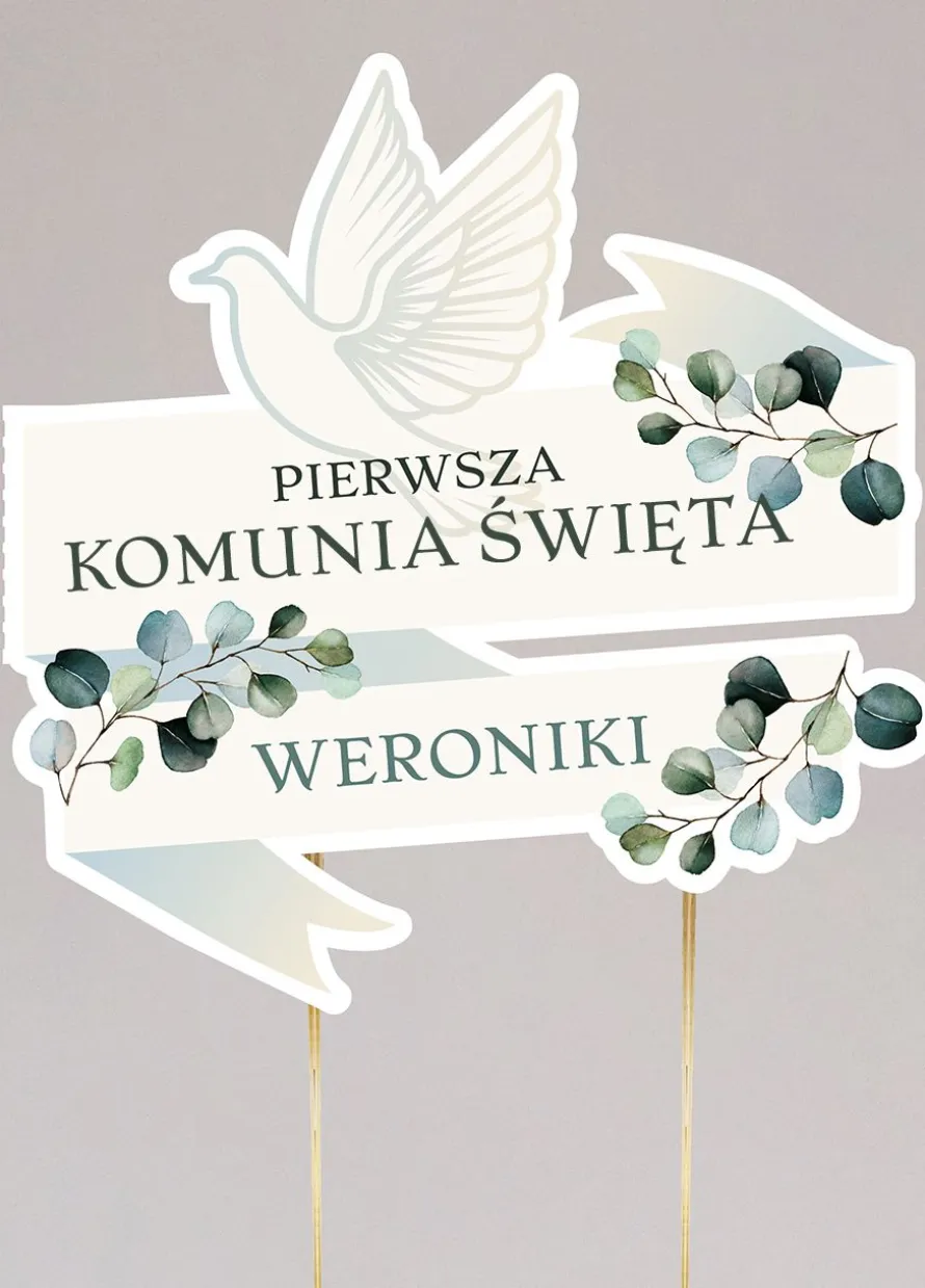 Personalizowany TOPPER KOMUNIJNY