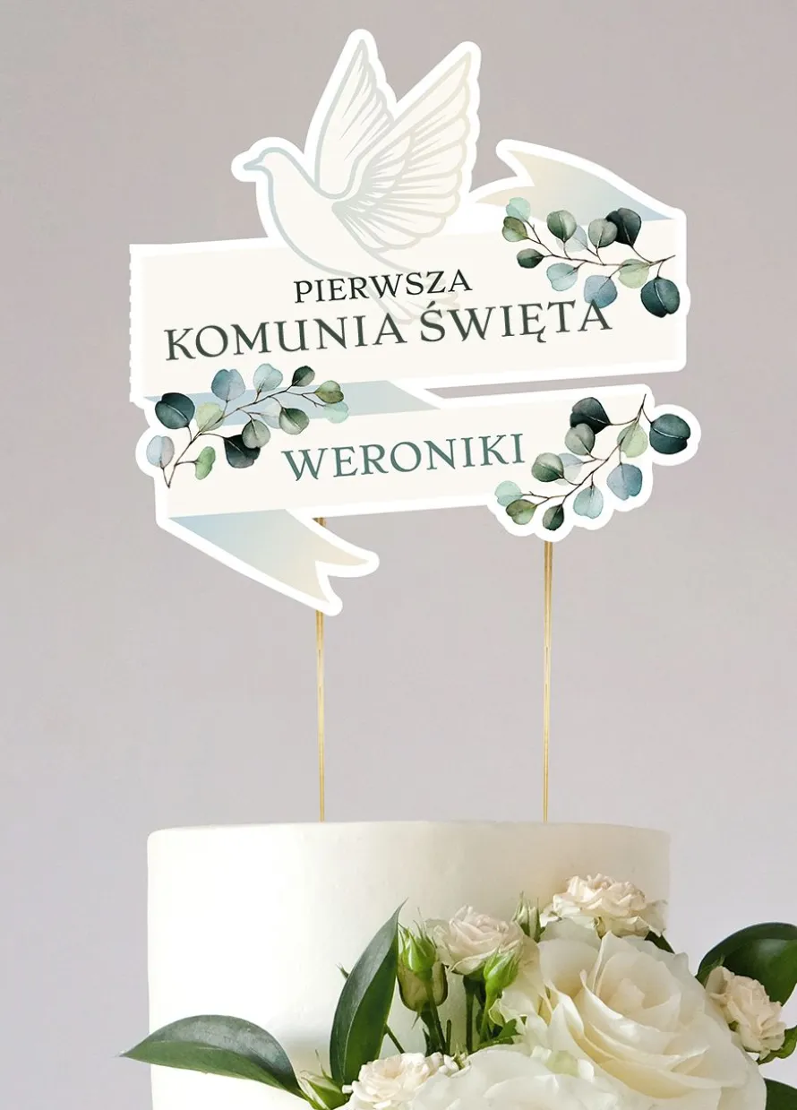 Personalizowany TOPPER KOMUNIJNY