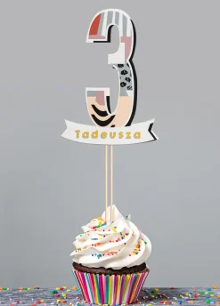 Personalizowany topper na tort 3 LATKA