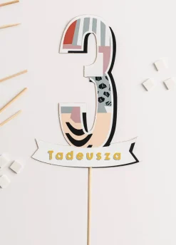 Personalizowany topper na tort 3 LATKA