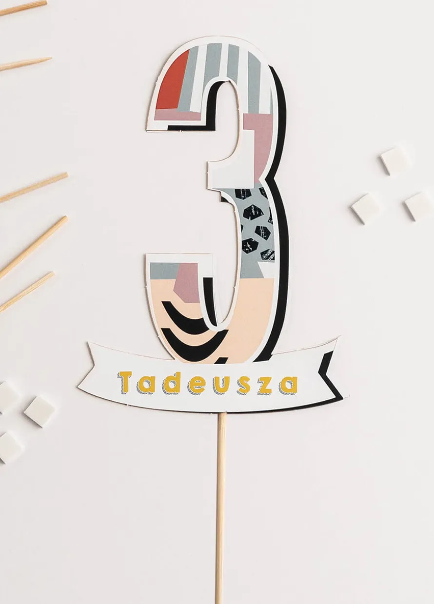 Personalizowany topper na tort 3 LATKA