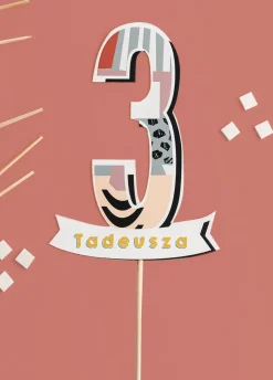 Personalizowany topper na tort 3 LATKA