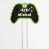 Personalizowany topper na tort dla gracza LEVEL