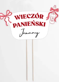 Personalizowany topper na tort WIECZÓR PANIEŃSKI