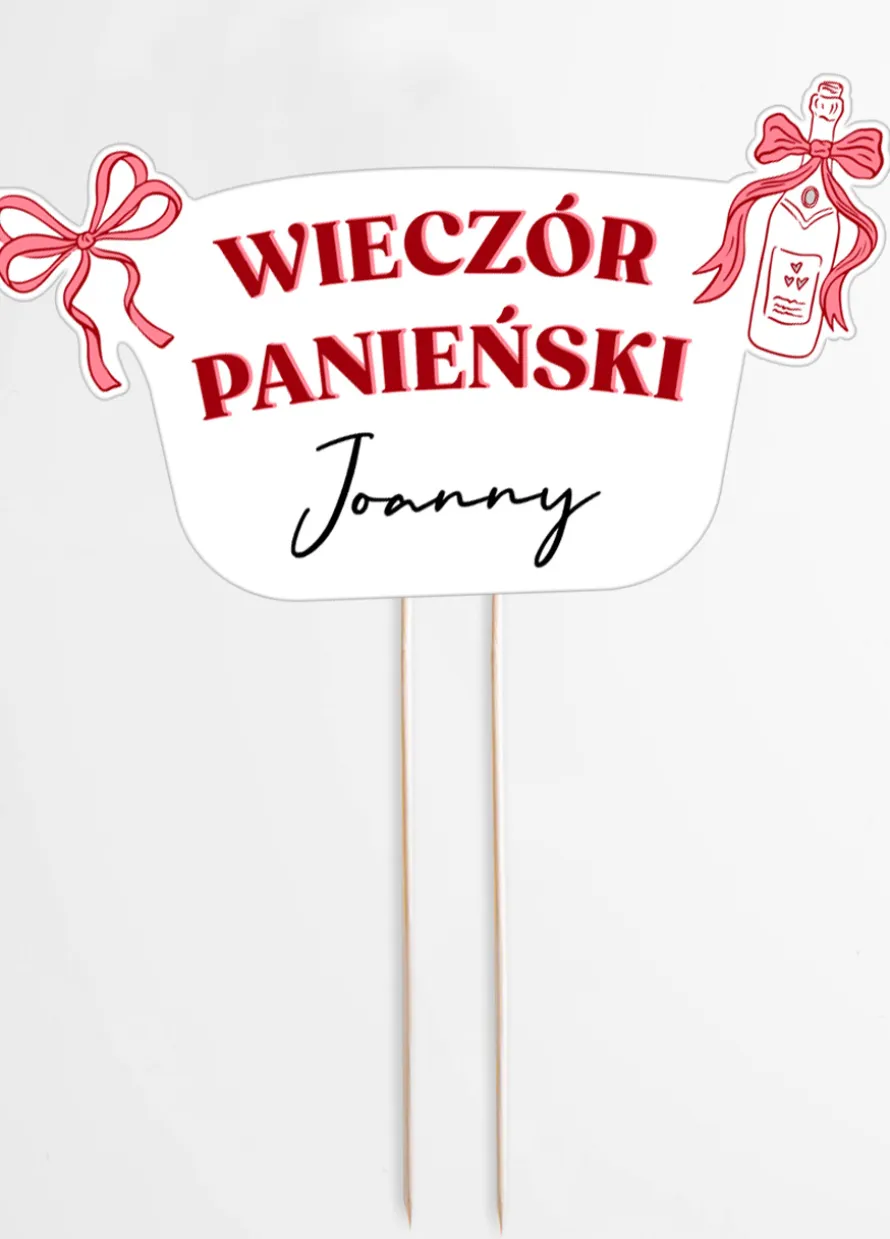 Personalizowany topper na tort WIECZÓR PANIEŃSKI