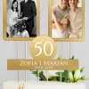 Personalizowany topper 50 ROCZNICA ŚLUBU
