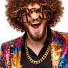 Peruka AFRO brązowa