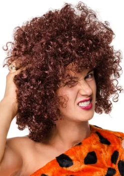 Peruka AFRO brązowa