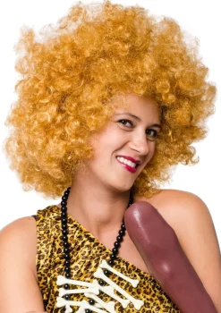 Peruka AFRO jasnobrązowa