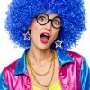 Peruka AFRO niebieska
