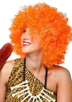 Peruka AFRO pomarańczowa