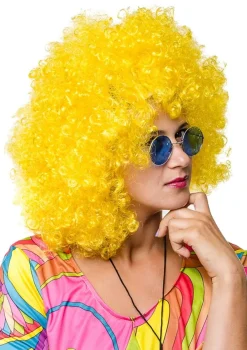 Peruka AFRO żółta