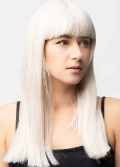 Peruka blond długa z grzywką AGNES
