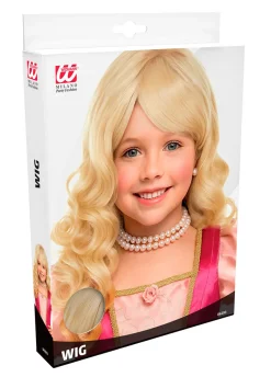 Peruka blond KSIĘŻNICZKA dla dziewczynki