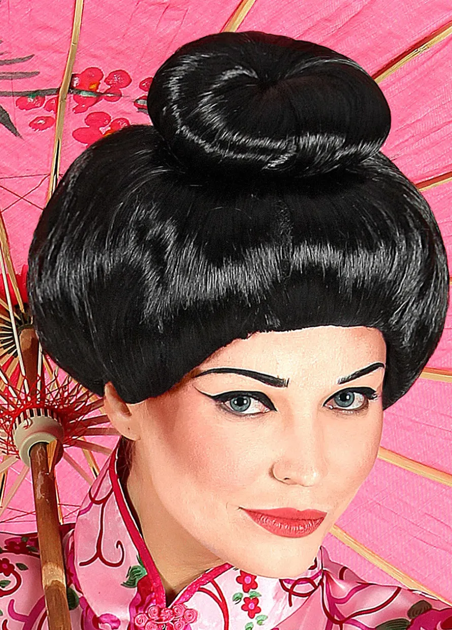 Peruka czarna Japonki GEISHA