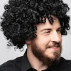 Peruka czarna krótka AFRO loki