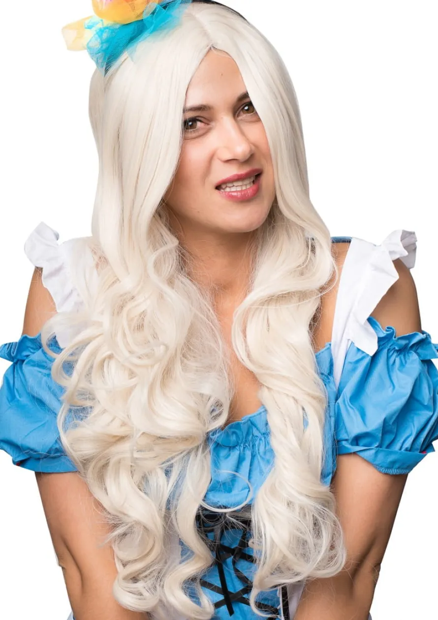 Peruka Damska VIVIENNE Peruka Na Halloween Peruka Na Bal Karnawałowy Peruka Blond