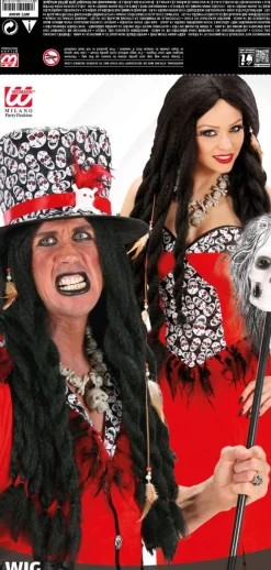 Peruka dready warkocze czarne VOODOO