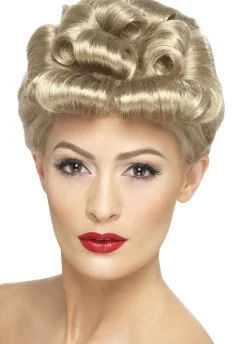 Peruka karnawałowa lata 40 VINTAGE blond