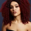 Peruka kręcone włosy LIZZO Fever śliwka