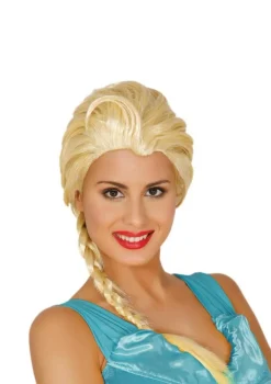 Peruka KSIĘŻNICZKA blond z warkoczem