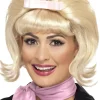 Peruka LATA 50. blond z kokardką