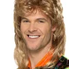 Peruka lata 80 MULLET ciemny blond