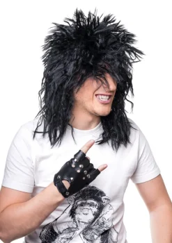 Peruka męska czarna ROCK