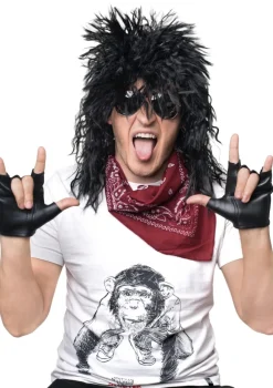 Peruka męska czarna ROCK