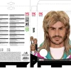 Peruka męska lata 80 MULLET