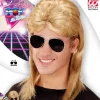 Peruka męska lata 80 MULLET fryzura blond