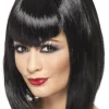 Peruka na Halloween VAMP czarna