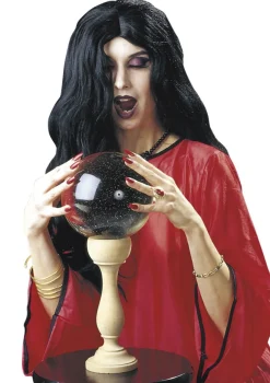 Peruka wiedźmy AMELIA czarna peruka na Halloween