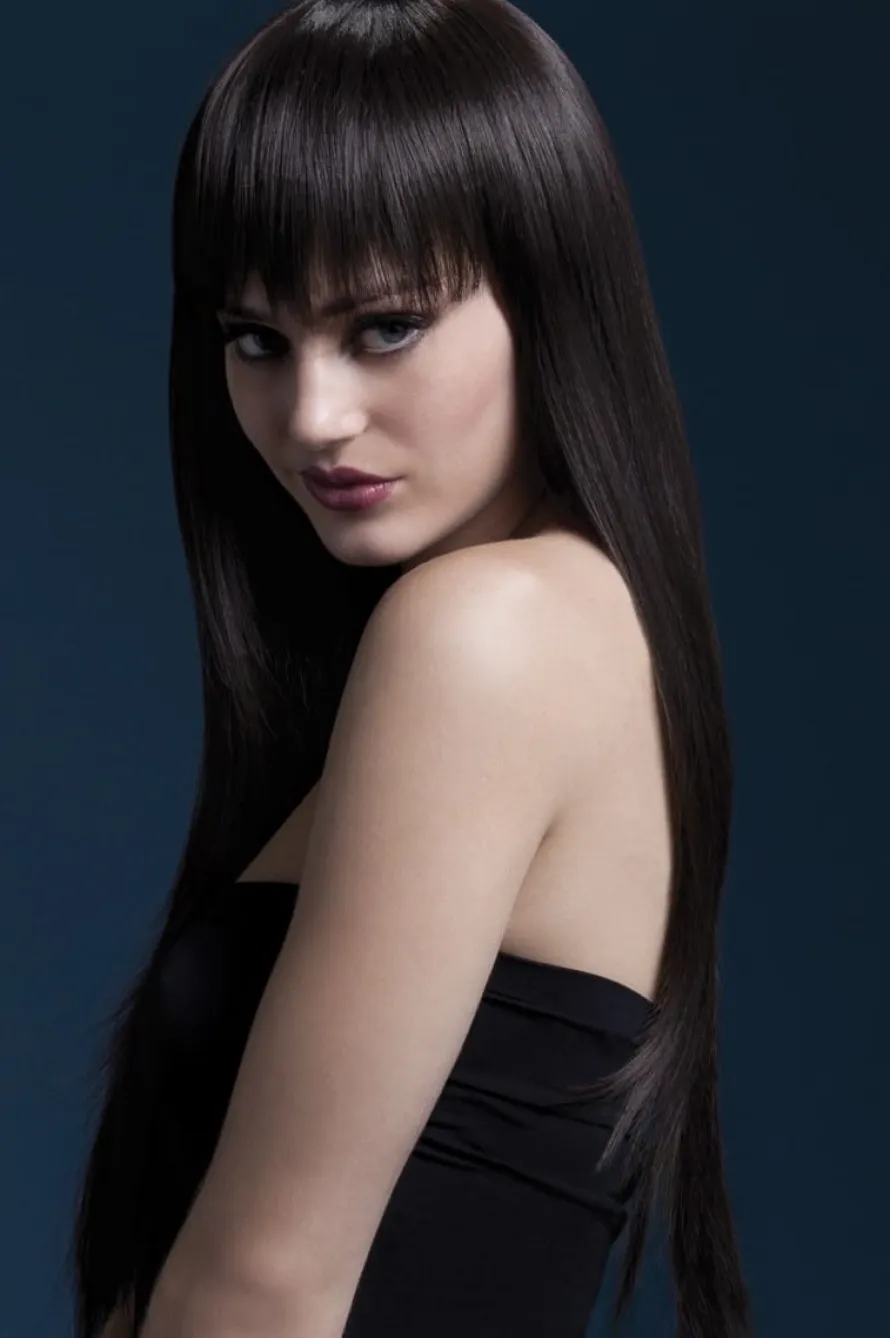 Peruka z grzywką Fever Professional JESSICA - brązowa