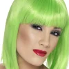 Peruka zielona GLAM z grzywką