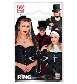 Pierścień Z KRZYŻEM na Halloween