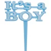 Pikery do babeczek IT'S A BOY dekoracja baby shower (8szt)