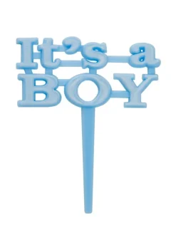 Pikery do babeczek IT'S A BOY dekoracja baby shower (8szt)