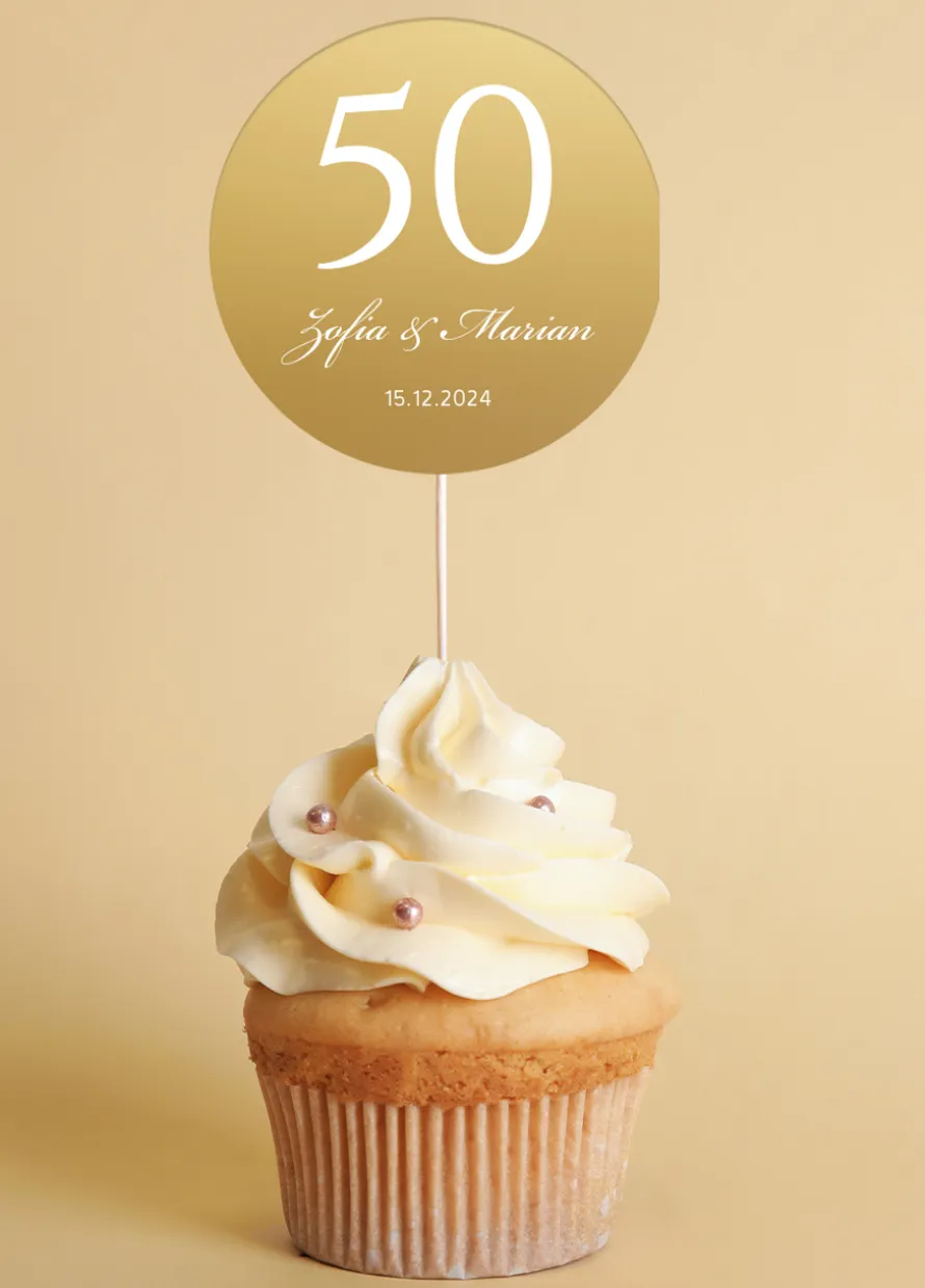 Pikery do muffinek 50 ROCZNICA ŚLUBU