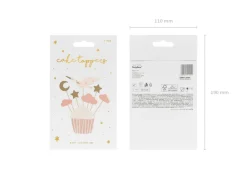 Pikery na babeczki na baby shower BOCIAN (7szt.)