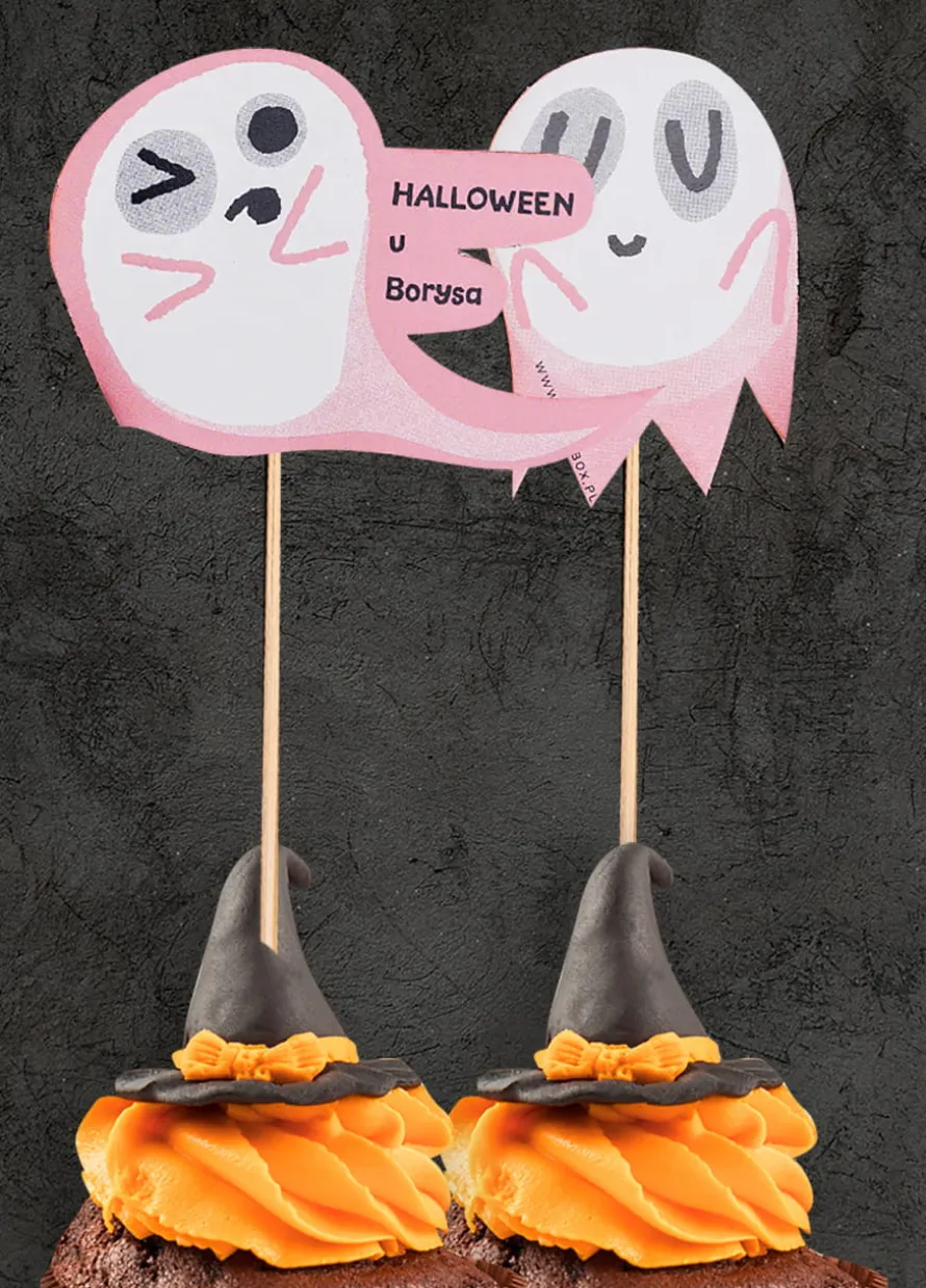Pikery na halloweenowe babeczki PSIKUS duszki (10szt.)