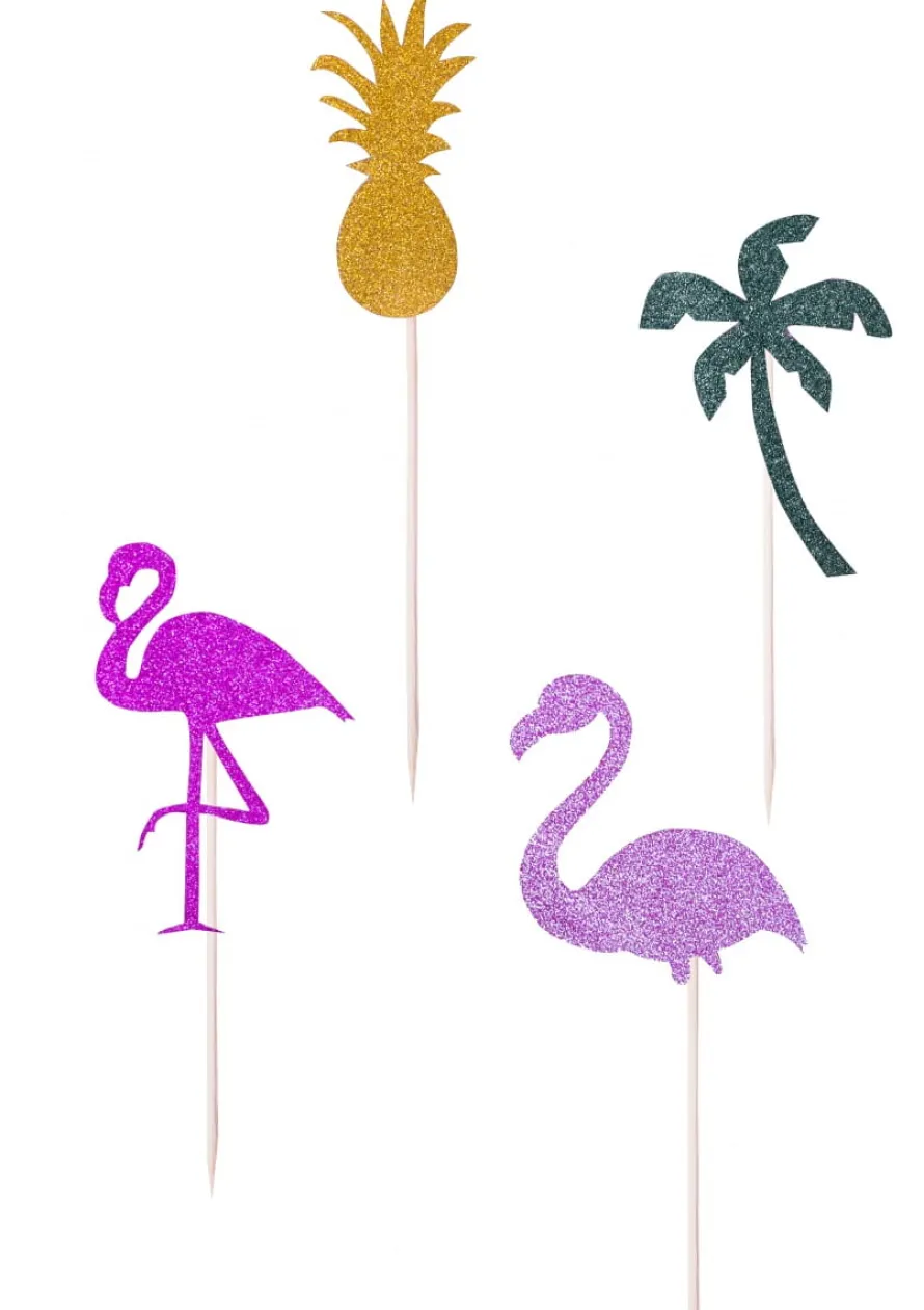 Pikery na tort ALOHA hawajskie (4szt.)