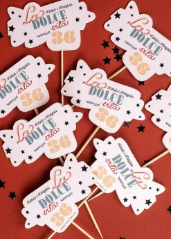 Pikery personalizowane LA DOLCE VITA (8szt.)