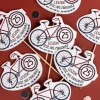 Pikery personalizowane na urodziny rowerzysty ROWEROWO (7szt.)