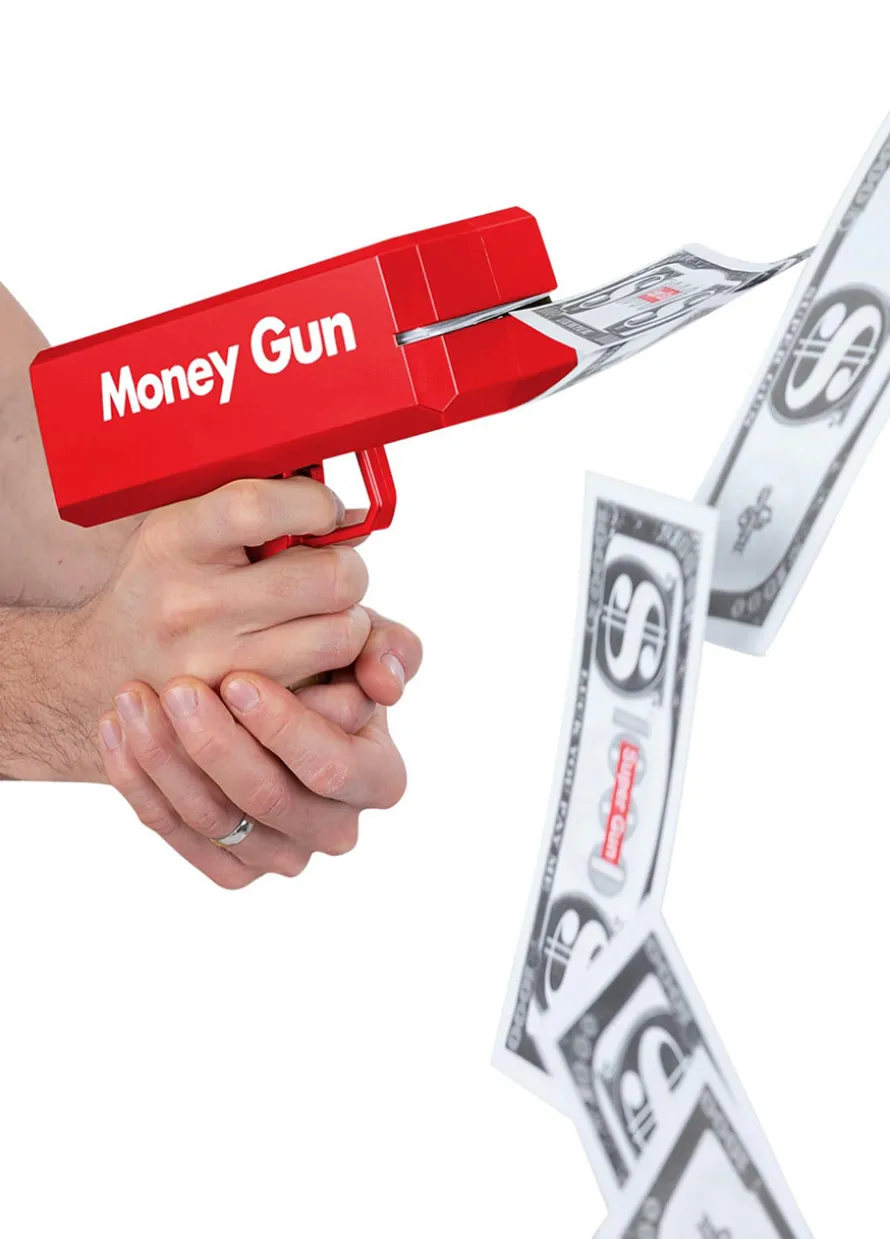 Pistolet do strzelania pieniędzmi