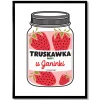 Plakat w ramie 31x41 cm TRUSKAWKA prezent na urodziny dla cioci