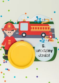 Podkładki papierowe na stół dla dzieci STRAŻAK (6szt.)