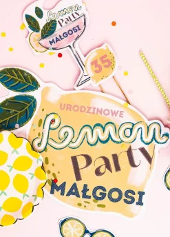 Podkładki papierowe na stół LEMON PARTY (6szt.)